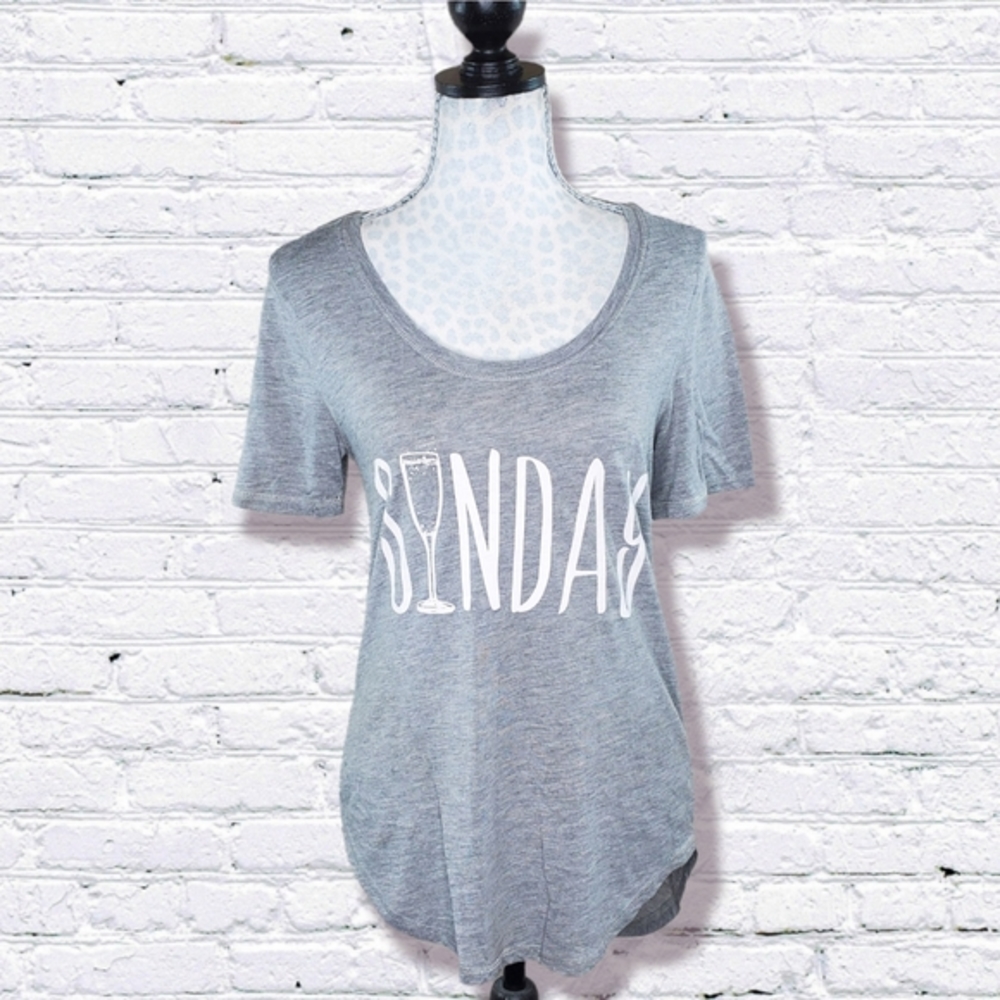 CLOSET CLOSING! Fifth Sun • Sunday Scoop Neck Lounge Tee